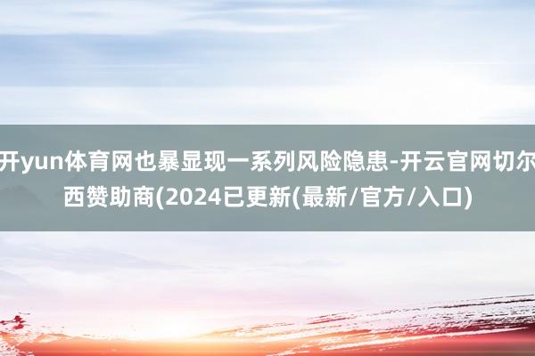 开yun体育网也暴显现一系列风险隐患-开云官网切尔西赞助商(2024已更新(最新/官方/入口)